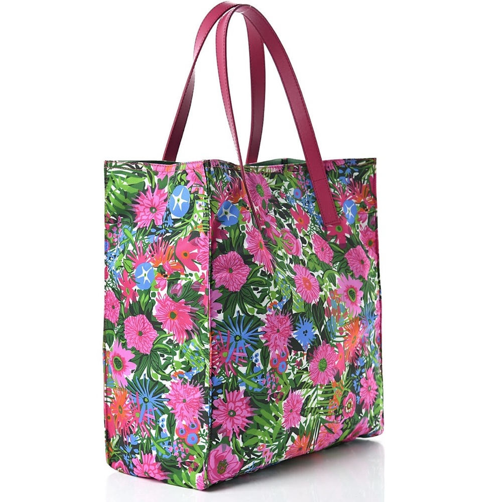 Authentic Prada Tessuto Nylon Pink Floral Tote